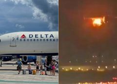 Así fue la rápida maniobra de un piloto que evitó una tragedia al aterrizar de emergencia un avión con 288 personas tras incendiarse un ala en Brasil