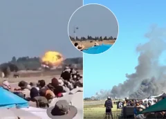 Exhibición aérea termina en tragedia: avión militar se estrella y explota en una base en Grecia; los dos pilotos murieron